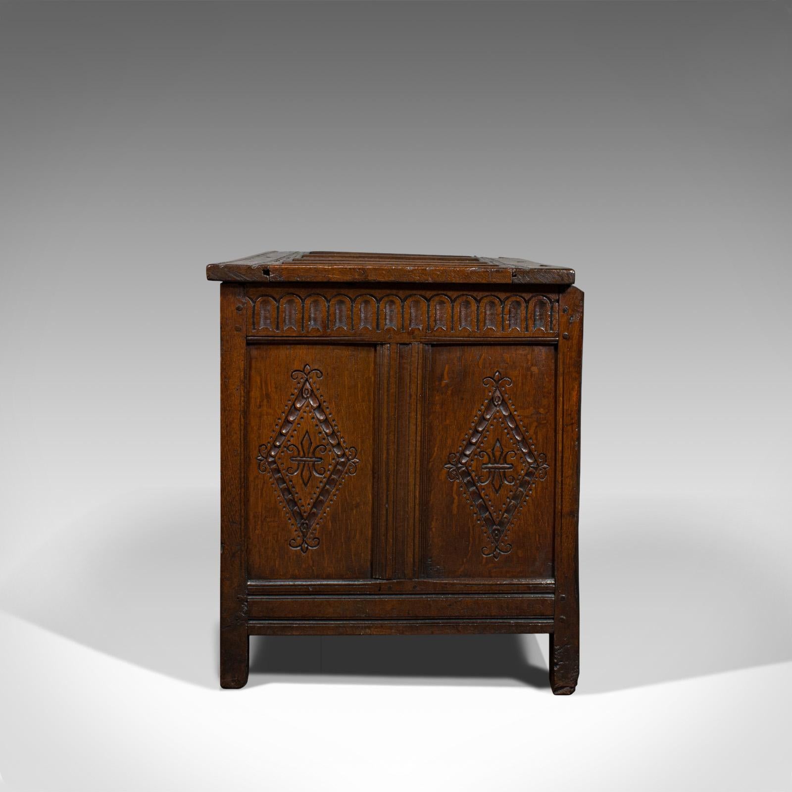 18th Century and Earlier Antique Coffer, Charles II Chest, circa 1680