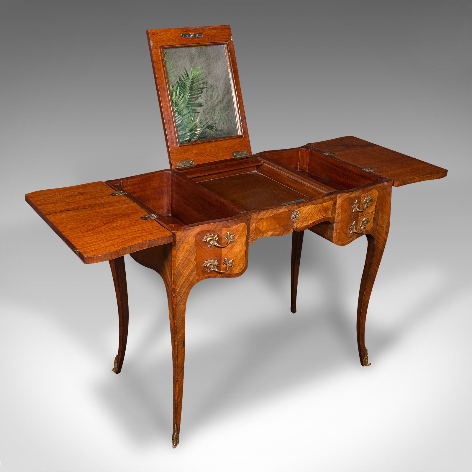 Antiker Coiffeuse-Schminktisch, Französisch, Veilchenholz, Louis XV.-Revival, viktorianisch (Spätviktorianisch) im Angebot