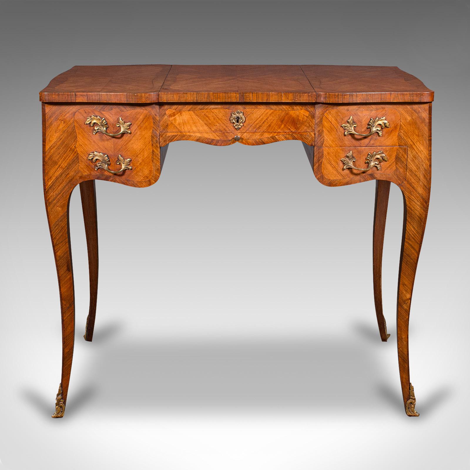 Antiker Coiffeuse-Schminktisch, Französisch, Veilchenholz, Louis XV.-Revival, viktorianisch im Zustand „Gut“ im Angebot in Hele, Devon, GB