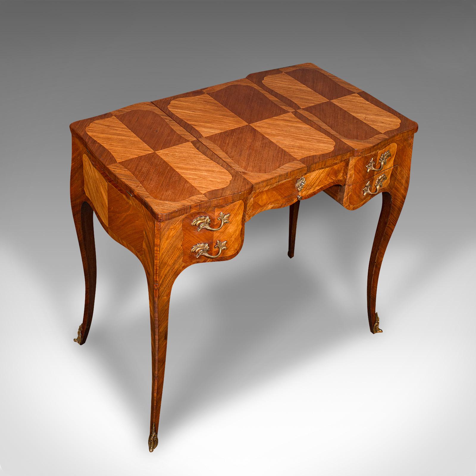 Antiker Coiffeuse-Schminktisch, Französisch, Veilchenholz, Louis XV.-Revival, viktorianisch im Angebot 2