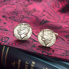 Antique Coin Cufflinks in Solid 9 Karat Gold