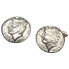 Antique Coin Cufflinks in Solid 9 Karat Gold