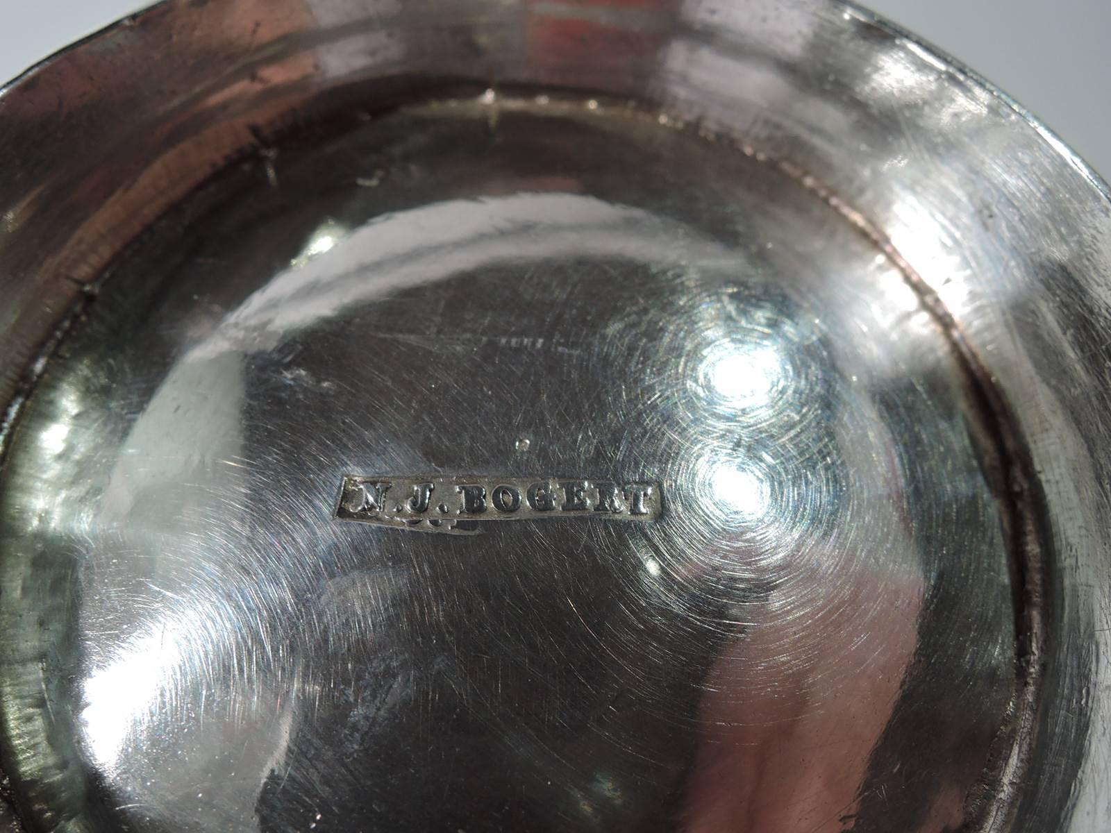 American Antique Coin Silver Baby Cup by New York Maker Bogert