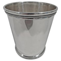 Antique Coin Silver Mint Julep Cup by St Louis Maker Eugene Jaccard