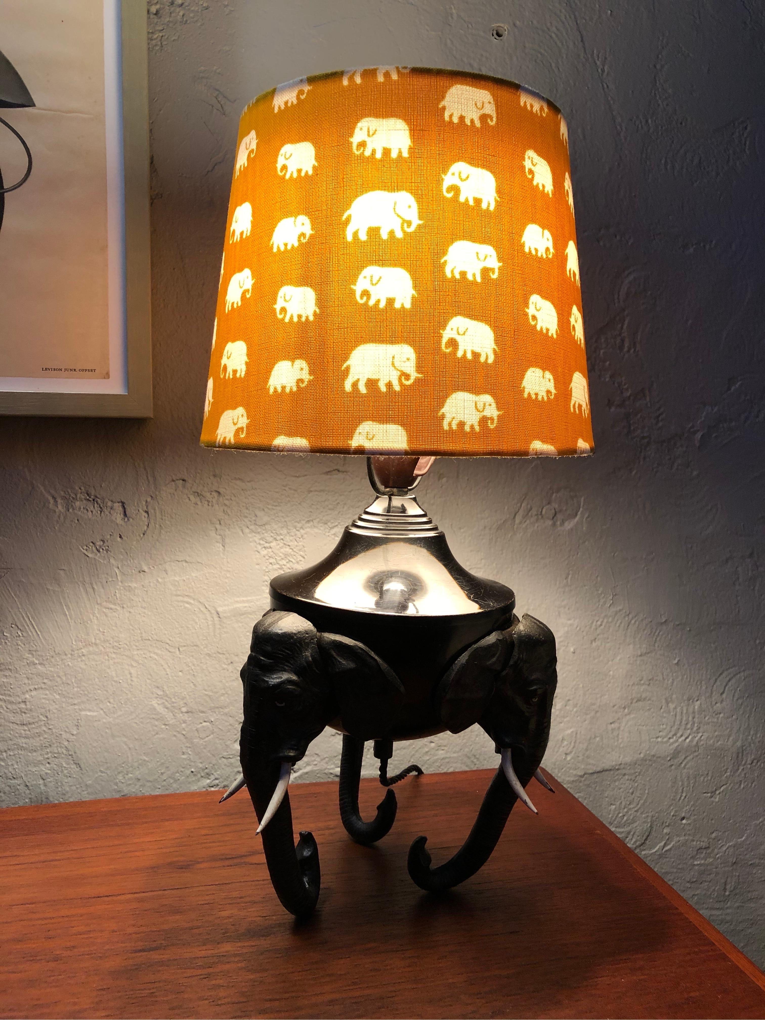 antique elephant lamps