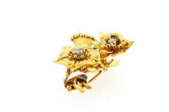 Antique Collectible 18 Karat Gold Enamel Cartier Historical Pin