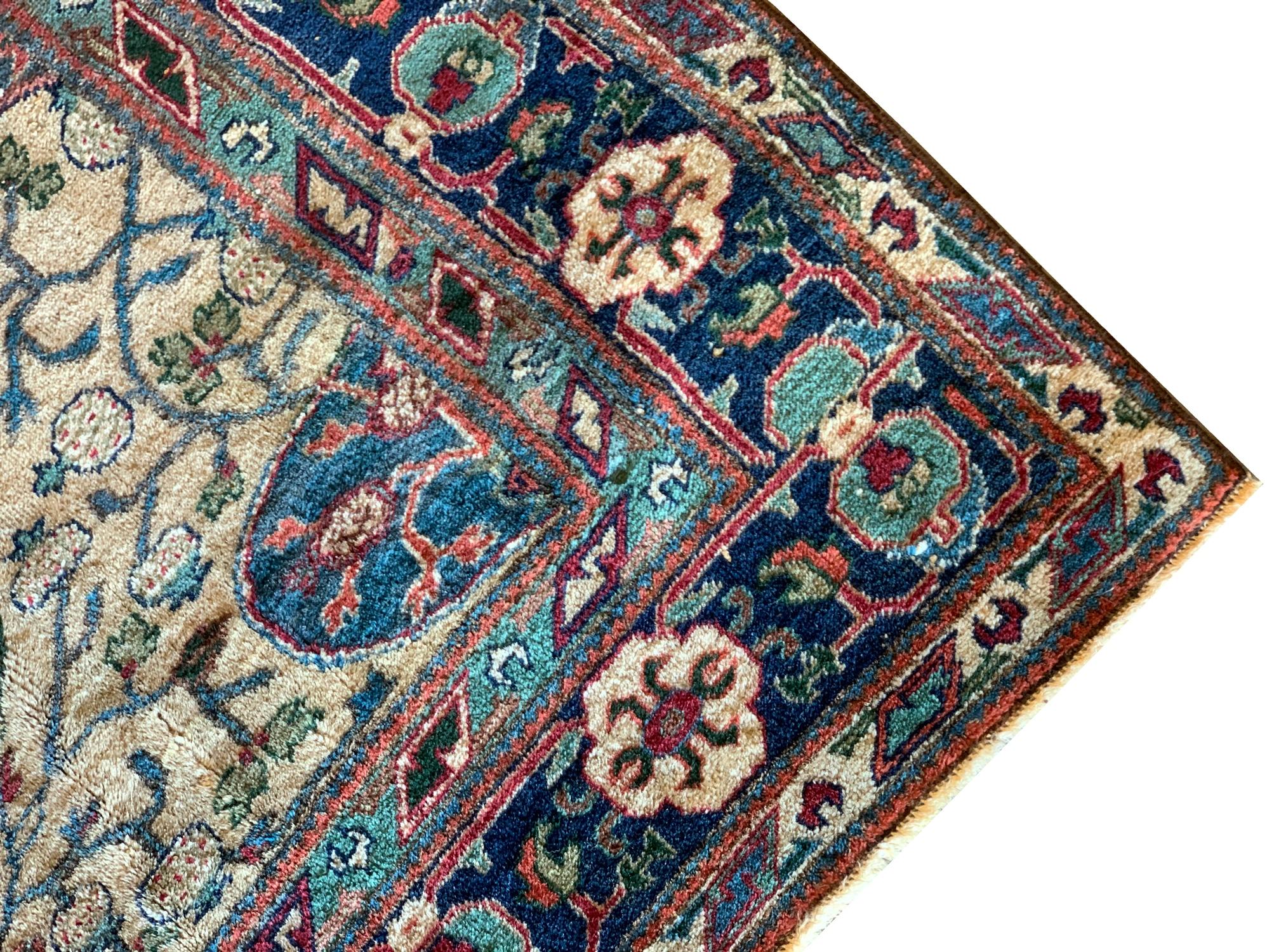 Antique Collectible Khotan Rug, Turkestan Central Asia 1880s In Excellent Condition For Sale In Hampshire, GB
