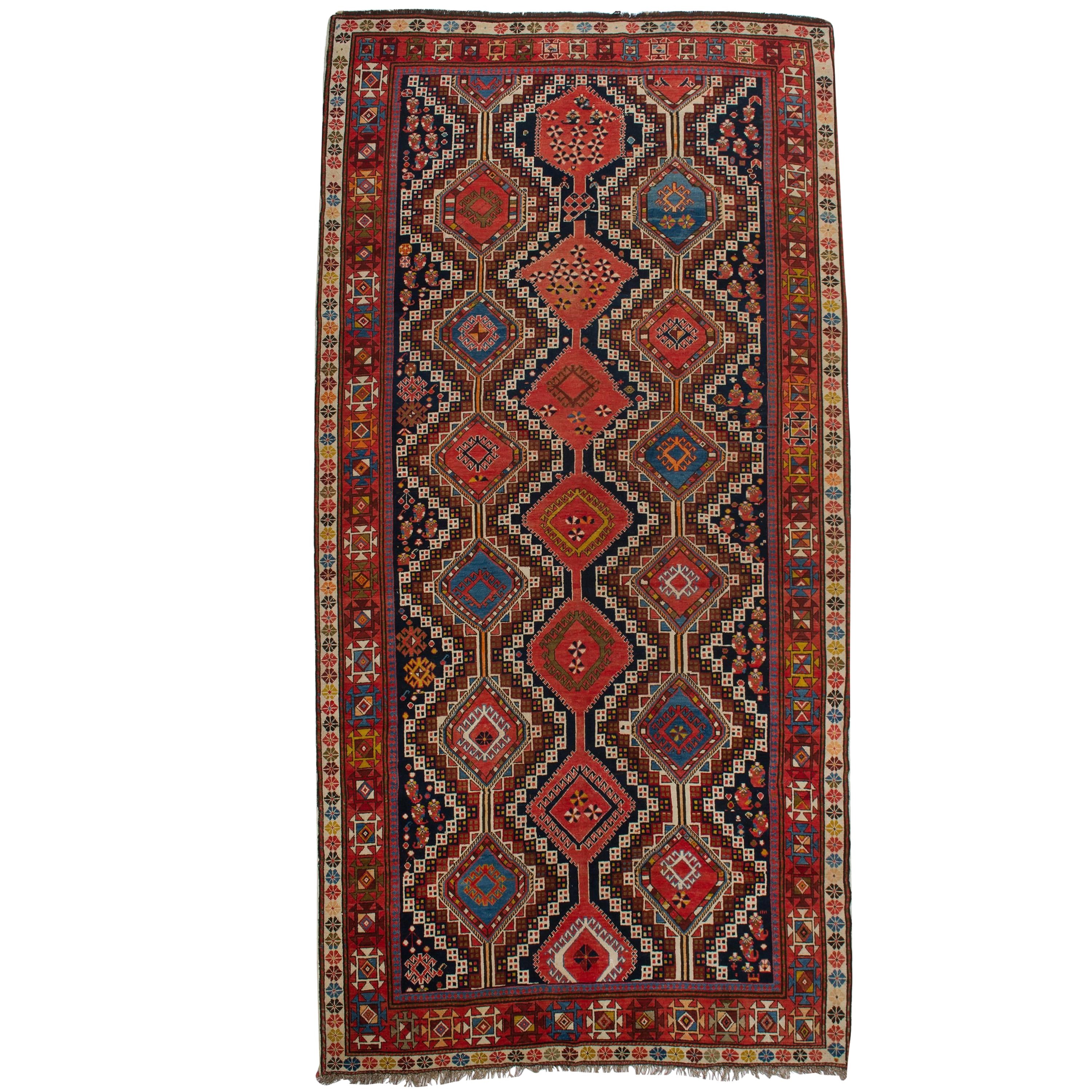 Tappeto antico da collezione SHIRVAN di grandi dimensioni