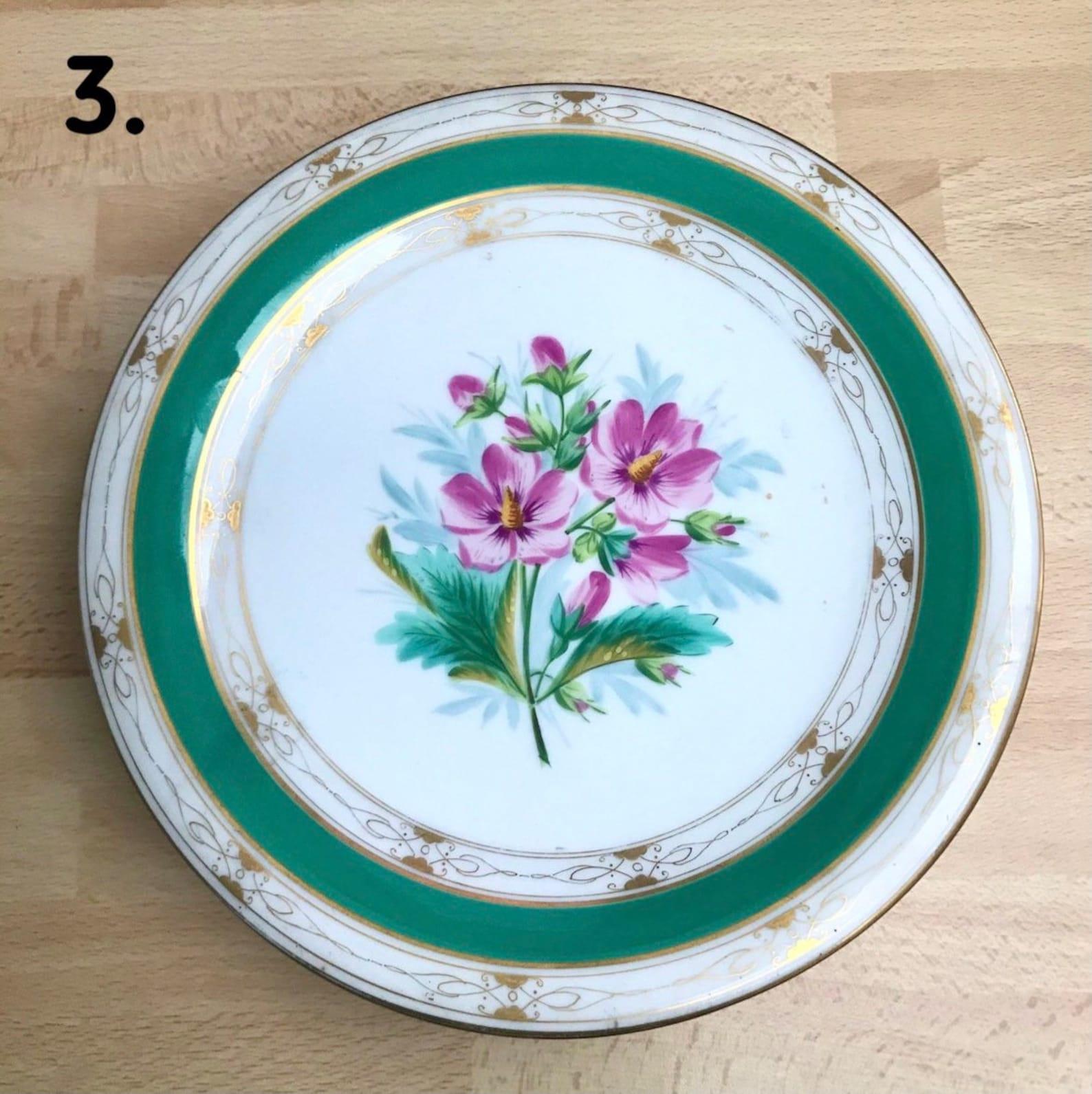 19th Century Antique Collectible Plates 19 Century Porcelain Plates For Sale