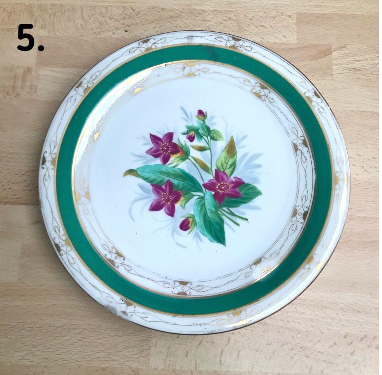 Antique Collectible Plates 19 Century Porcelain Plates For Sale 1