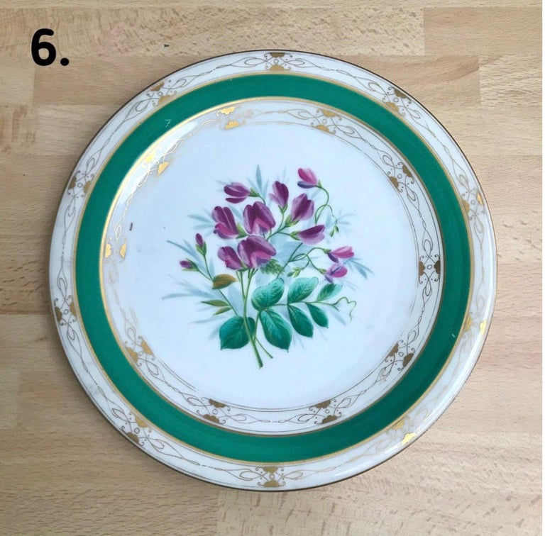 Antique Collectible Plates 19 Century Porcelain Plates For Sale at 1stDibs