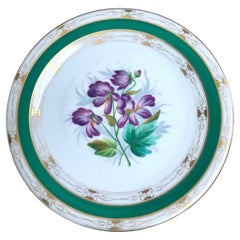 Antique Collectible Plates 19 Century Porcelain Plates