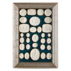 Antique Collection of Italian Grand Tour Plaster Intaglios