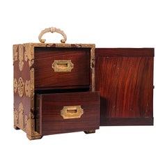 Used Collector's Box, Chinese, Rosewood, Decorative Specimen Case, Circa 1920
