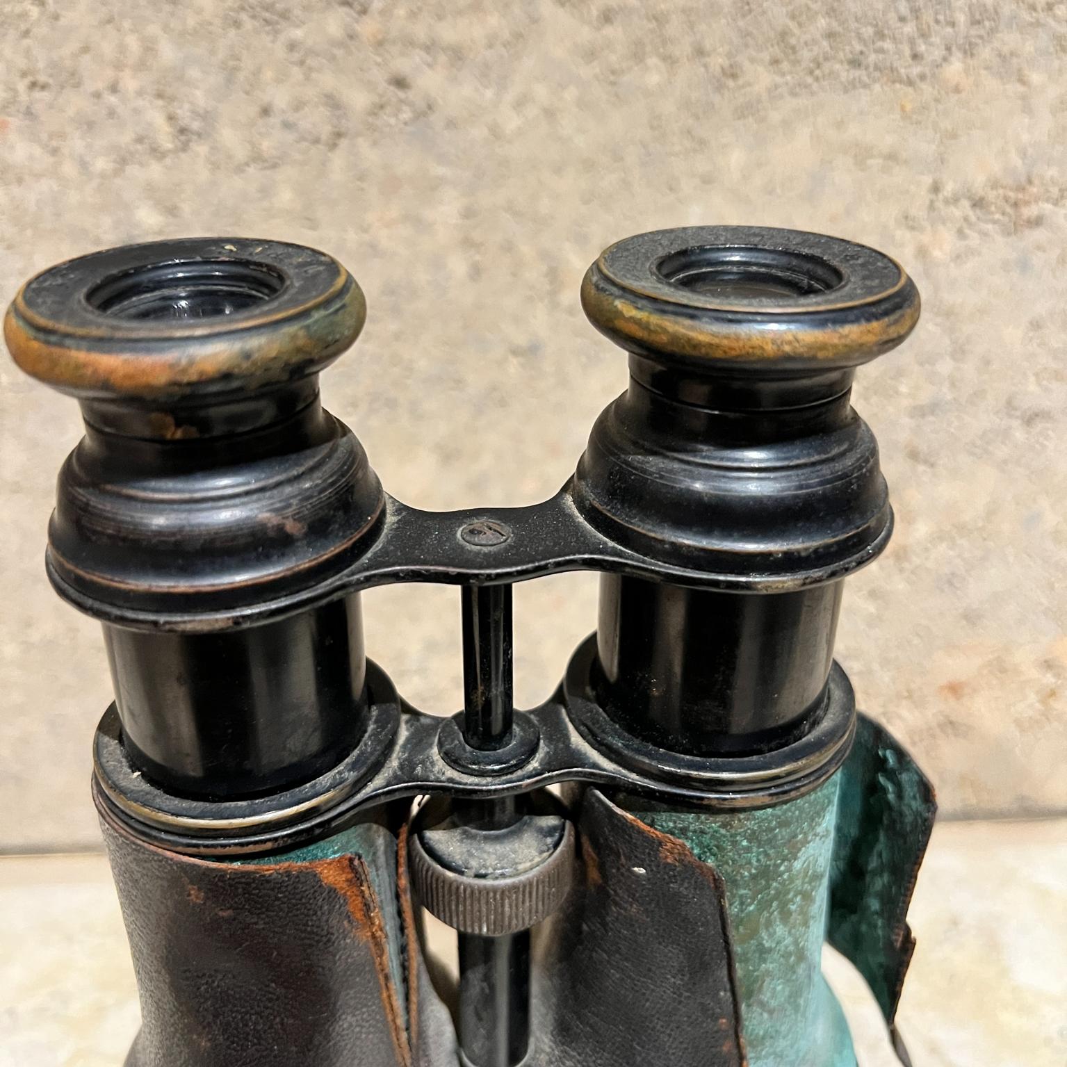 Antique Colmont French FT Binoculars en cuir Paris État moyen - En vente à Chula Vista, CA