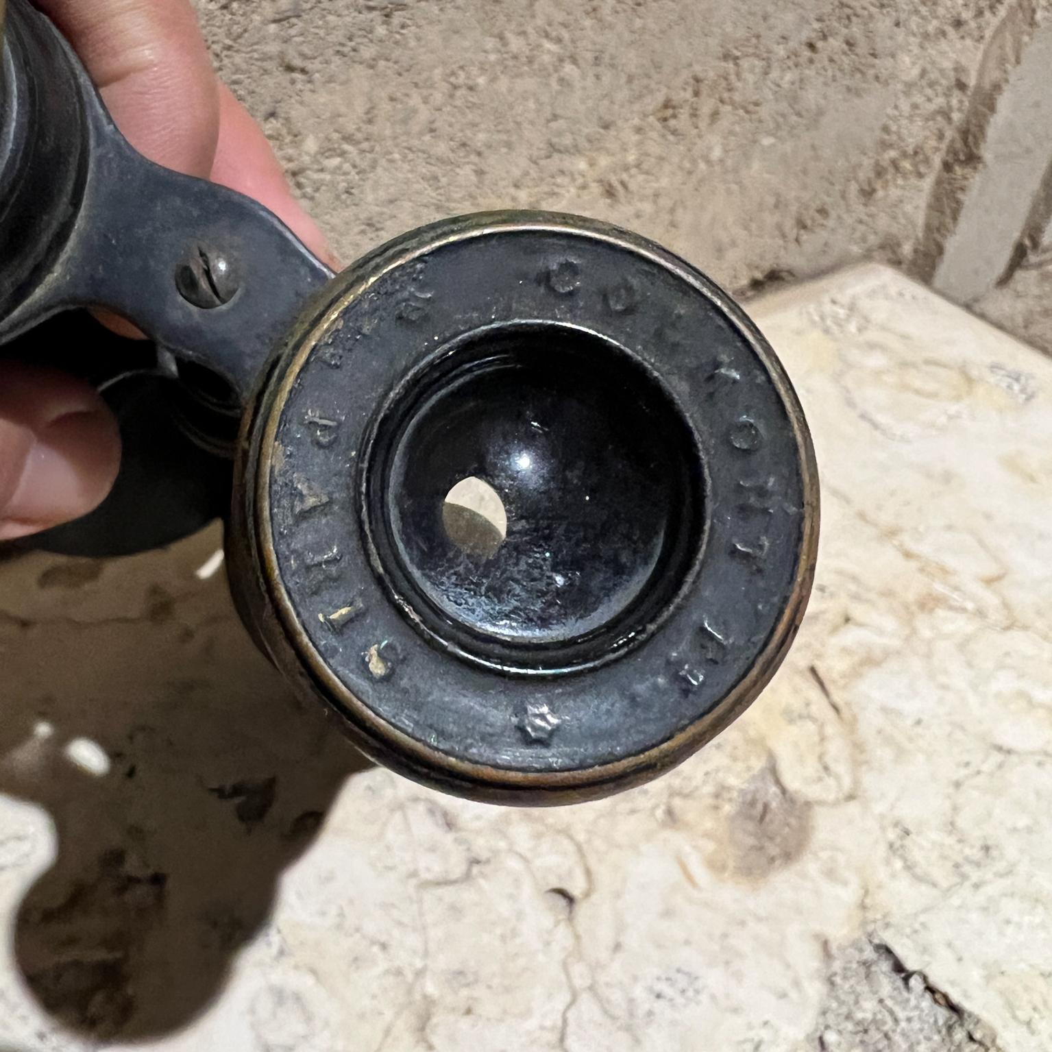 Antique Colmont French FT Binoculars en cuir Paris en vente 1