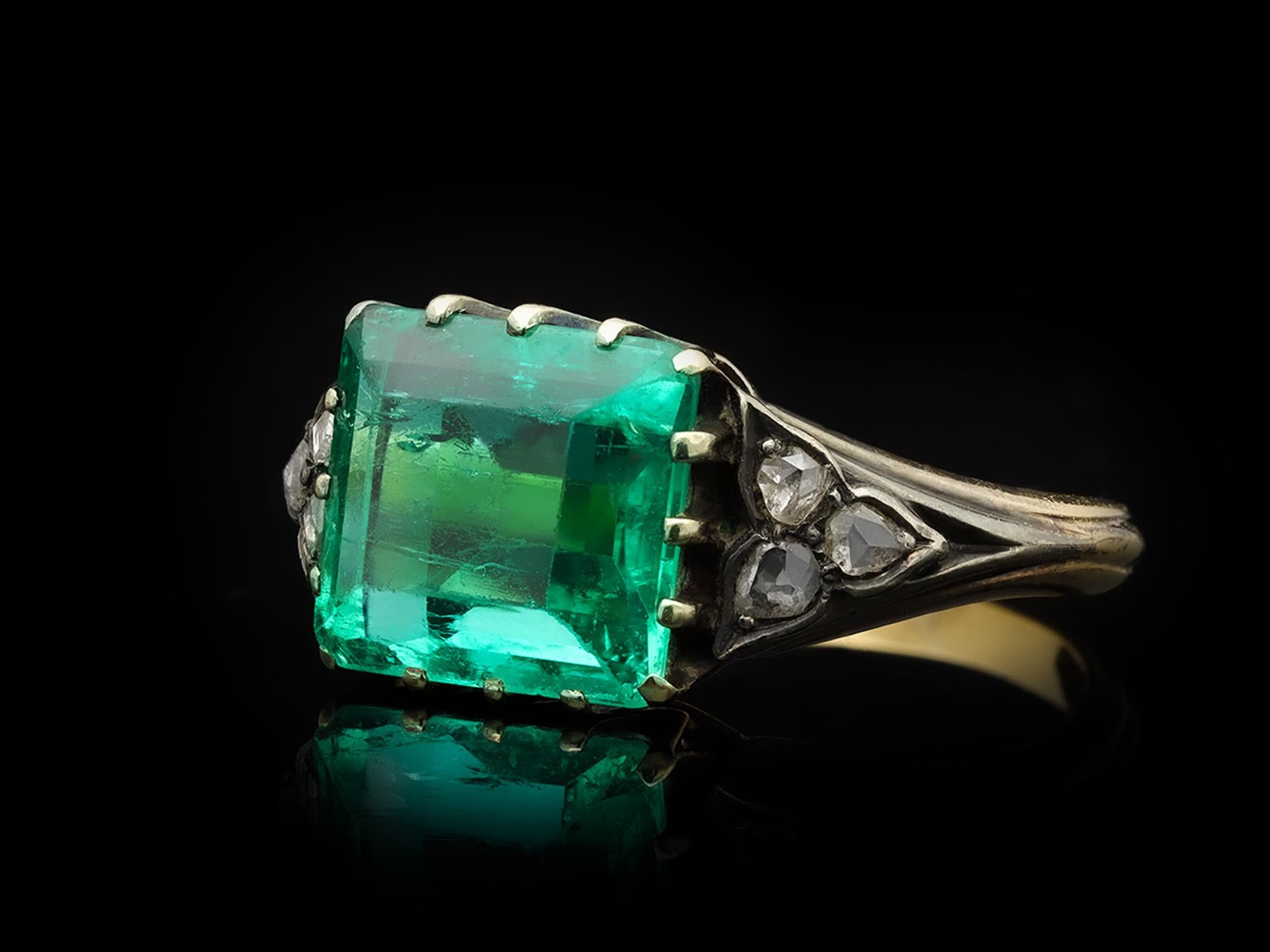 rectangle emerald ring