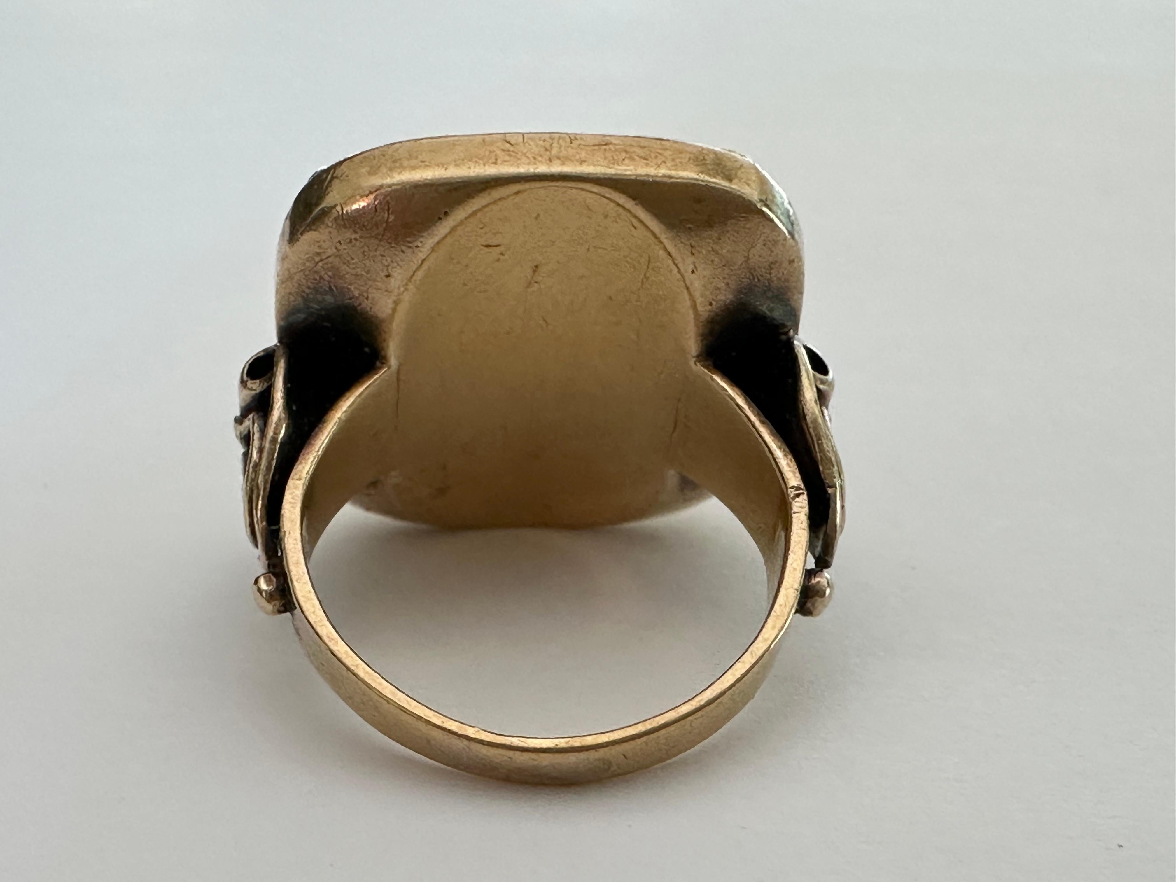 Antiker kolumbianischer Smaragd Diamant und Perle Cocktail Ring (Georgian) im Angebot