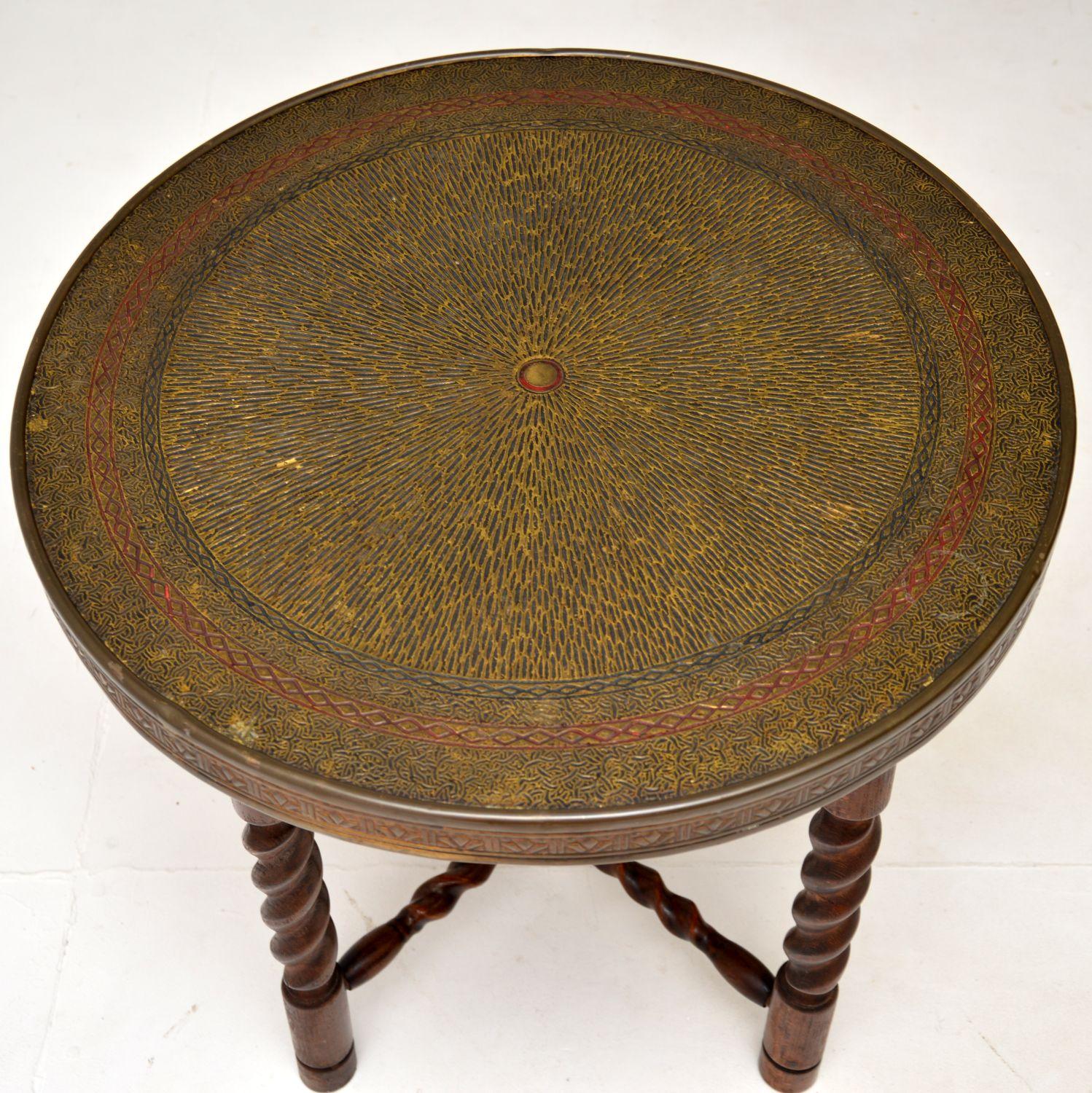 Ancienne table basse pliante Coloni Barley Twist Bon état à London, GB