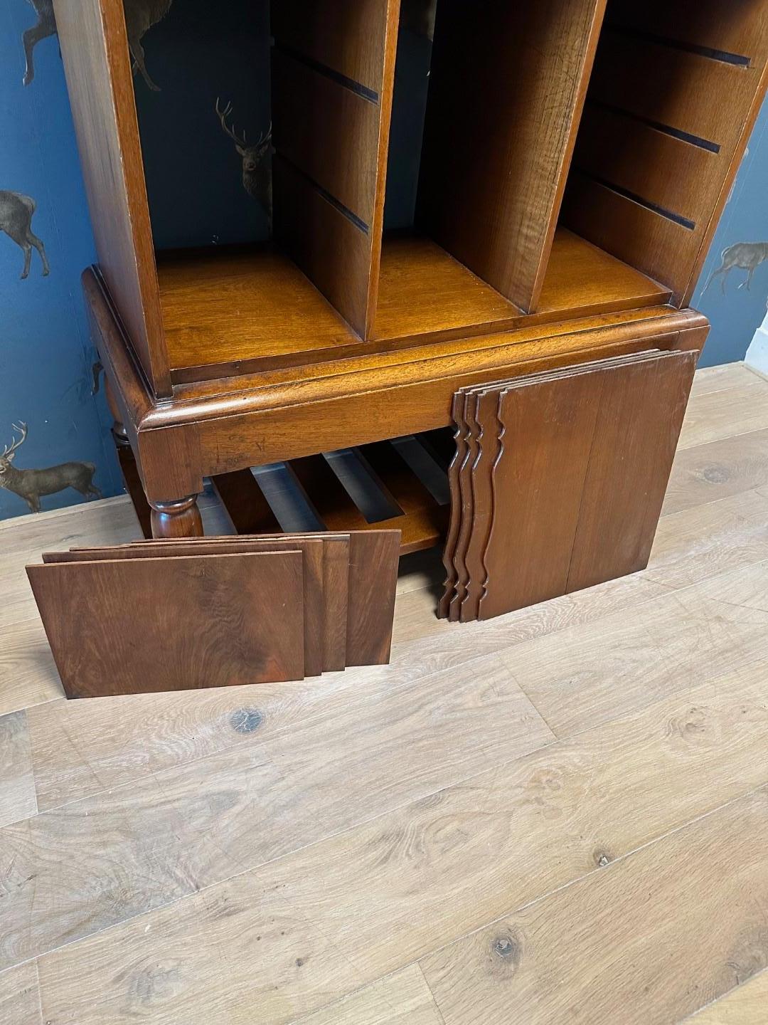Teak Libreria coloniale antica in vendita