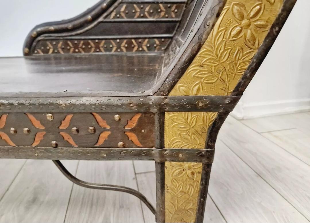 XIXe siècle Chaise longue coloniale ancienne
