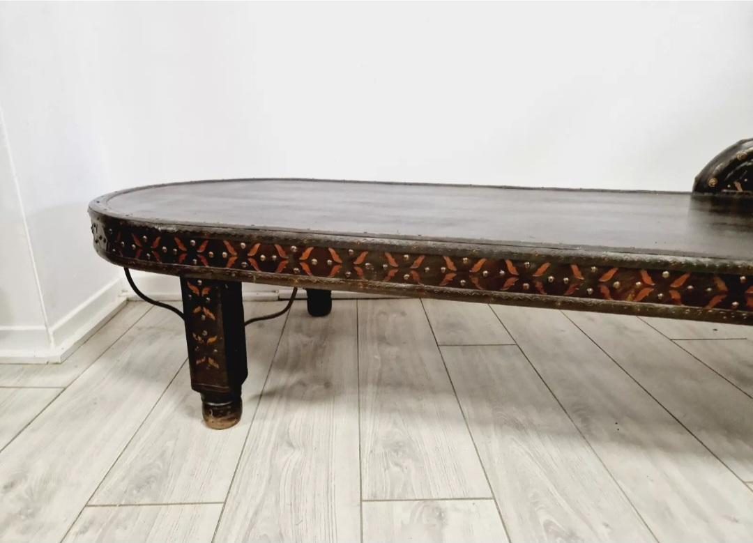 Chaise longue coloniale ancienne 1