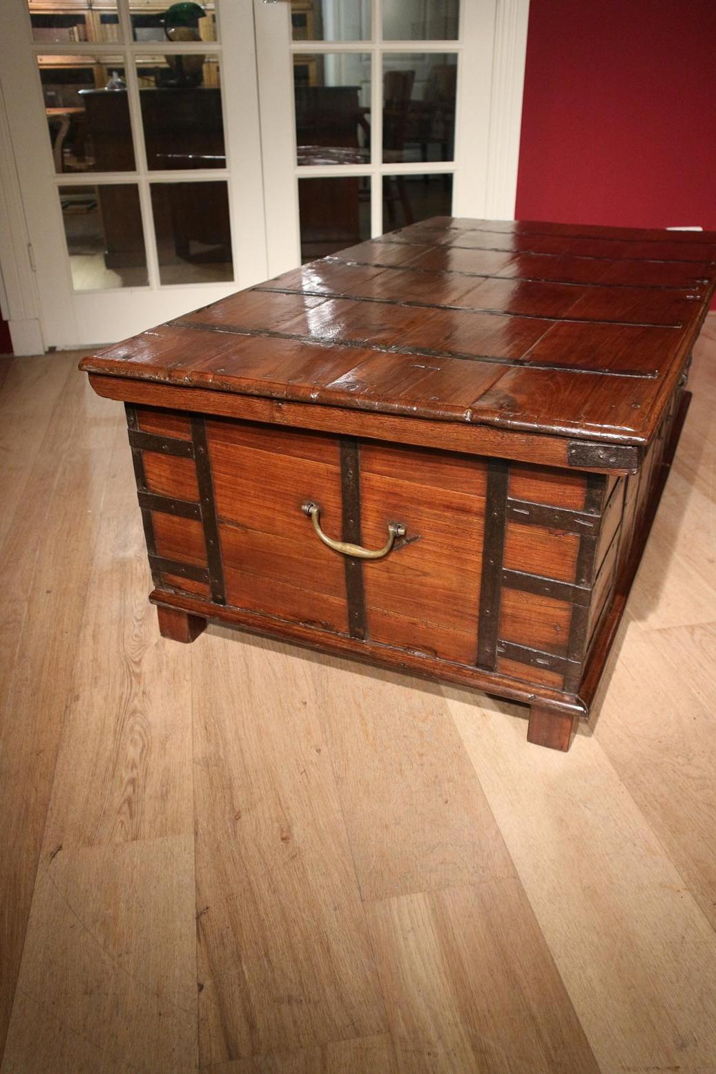 Late 19th Century Antique Colonial Coffee Table