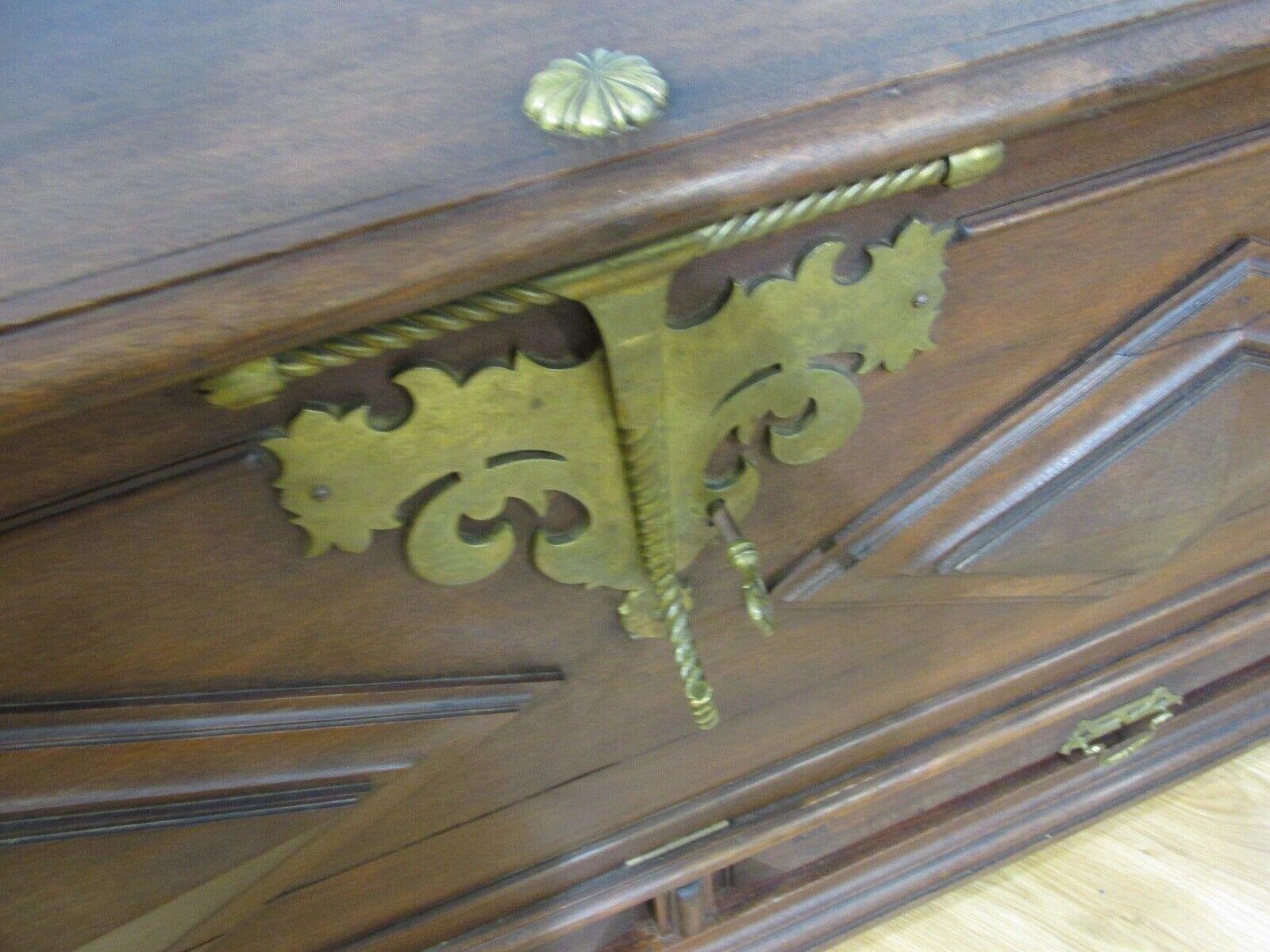 Antico baule coloniale in padauk del XIX secolo in vendita 8
