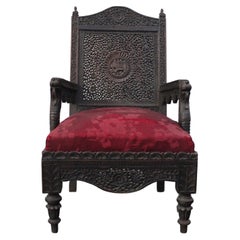 Antique Colonial Lounge Chair