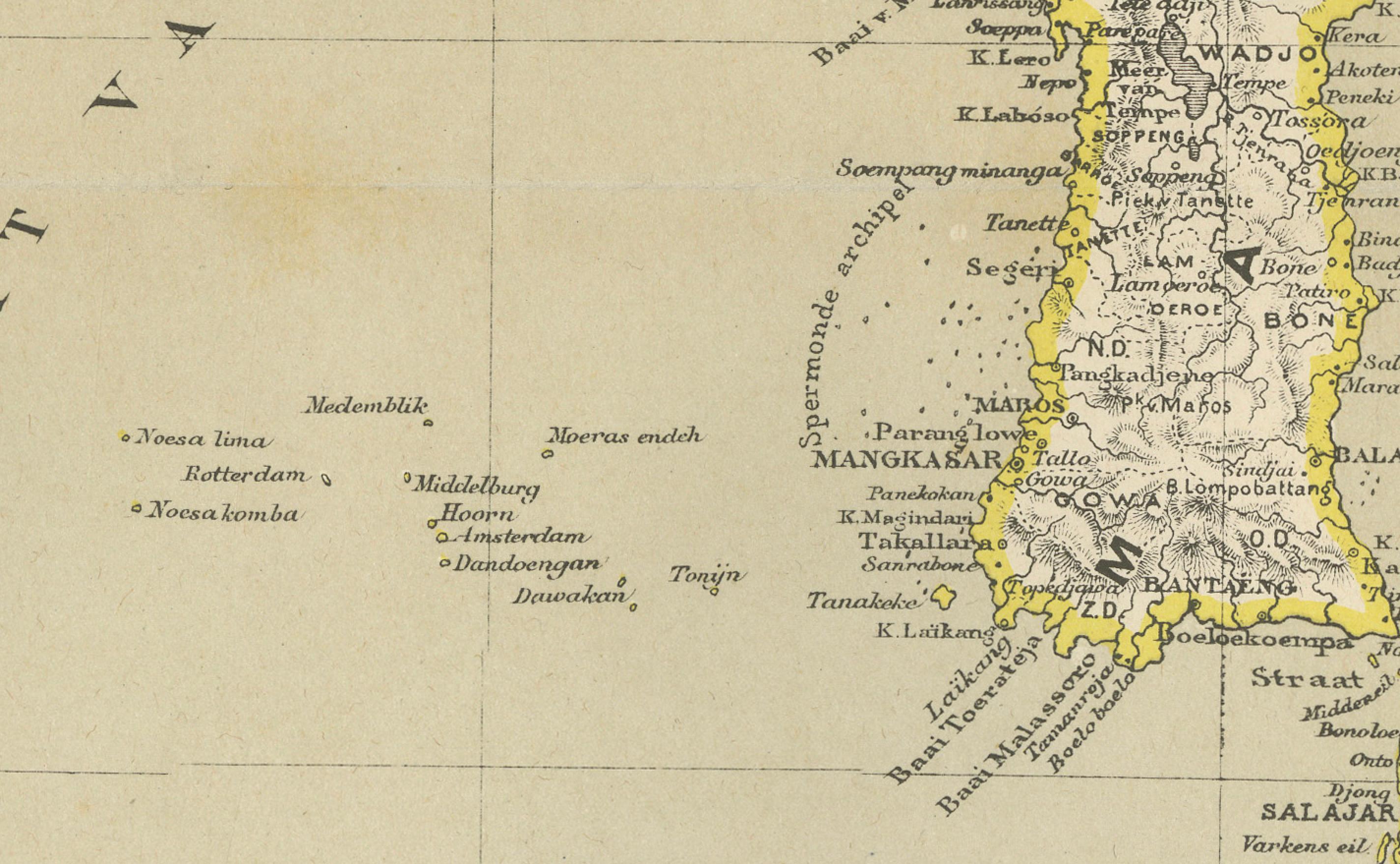 Ancienne carte coloniale des Célèbes, des Célèbes et des petites îles de la Sonde, 1884 en vente 4