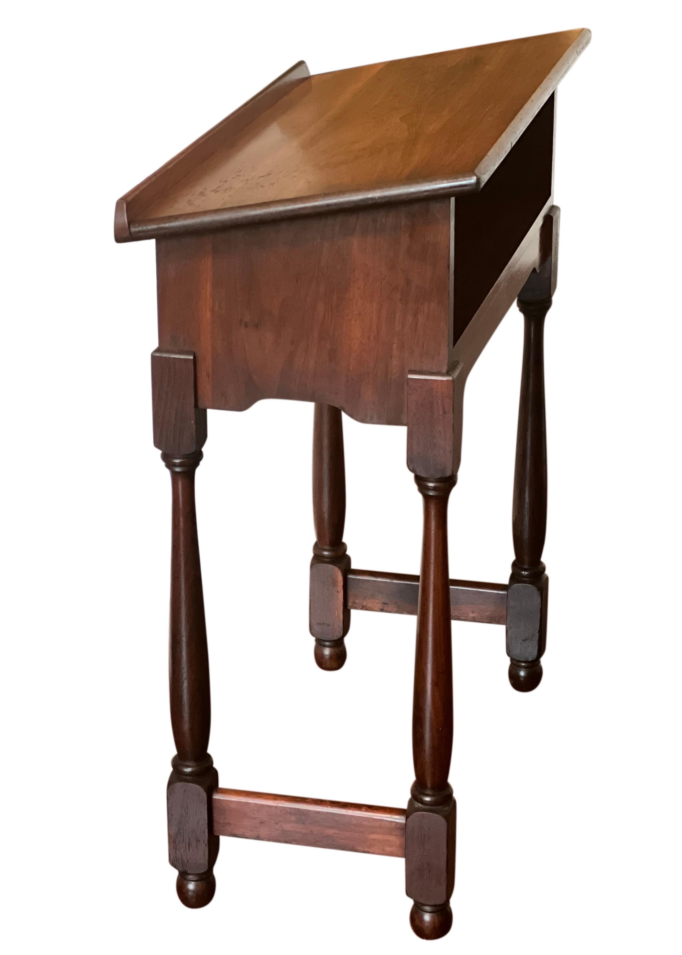 Antique Colonial Revival Small Walnut Lectern or Music Stand For Sale 2