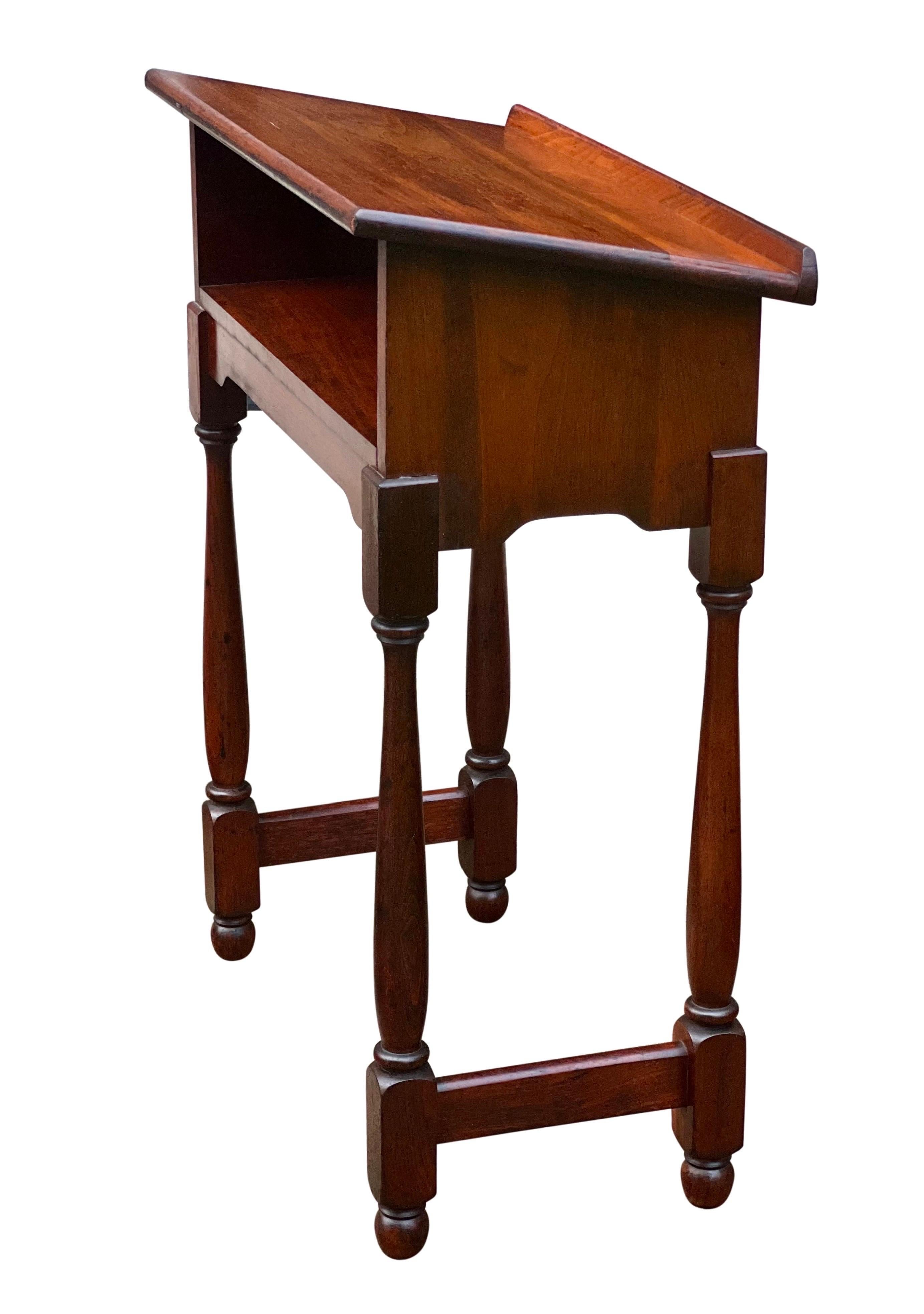Antique Colonial Revival Small Walnut Lectern or Music Stand For Sale 4