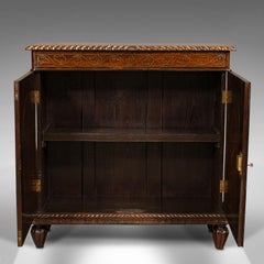 Ancienne armoire d'appoint coloniale, Anglo-indienne, Boissons, Armoire d'entrée, William IV