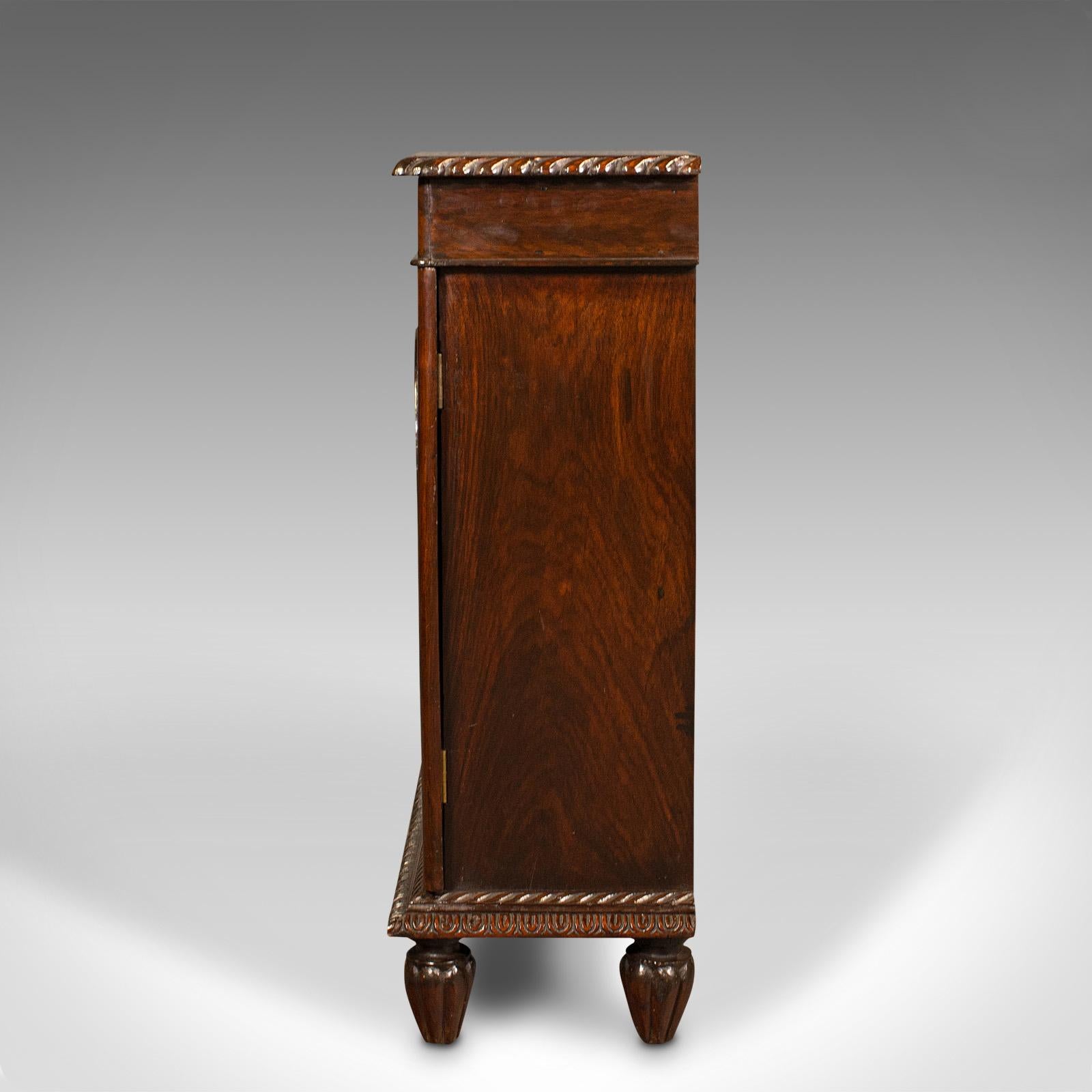 19th Century Antique Colonial Side Cabinet, Anglo Indian, Drinks, Hall Cupboard, William IV For Sale