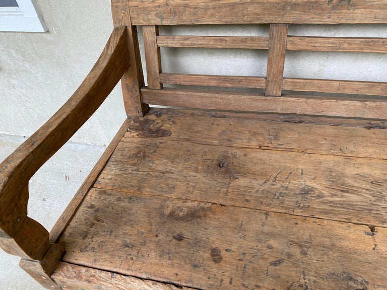 Antique Colonial Teak Wood Daybed Bench at 1stDibs | banc colonial