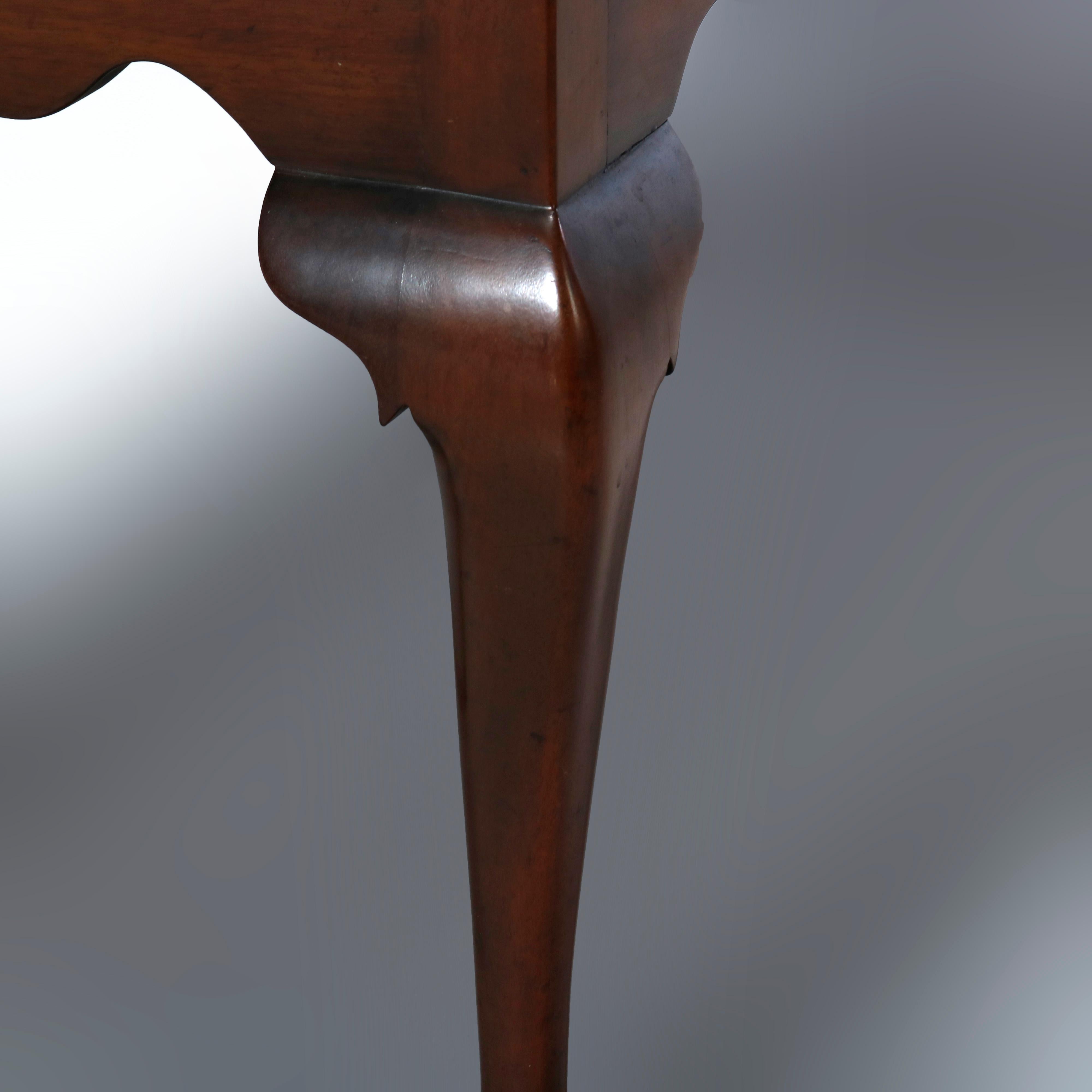 Antique Colonial Williamsburg Kittinger Queen Anne Banded Mahogany Server, 20thC 7