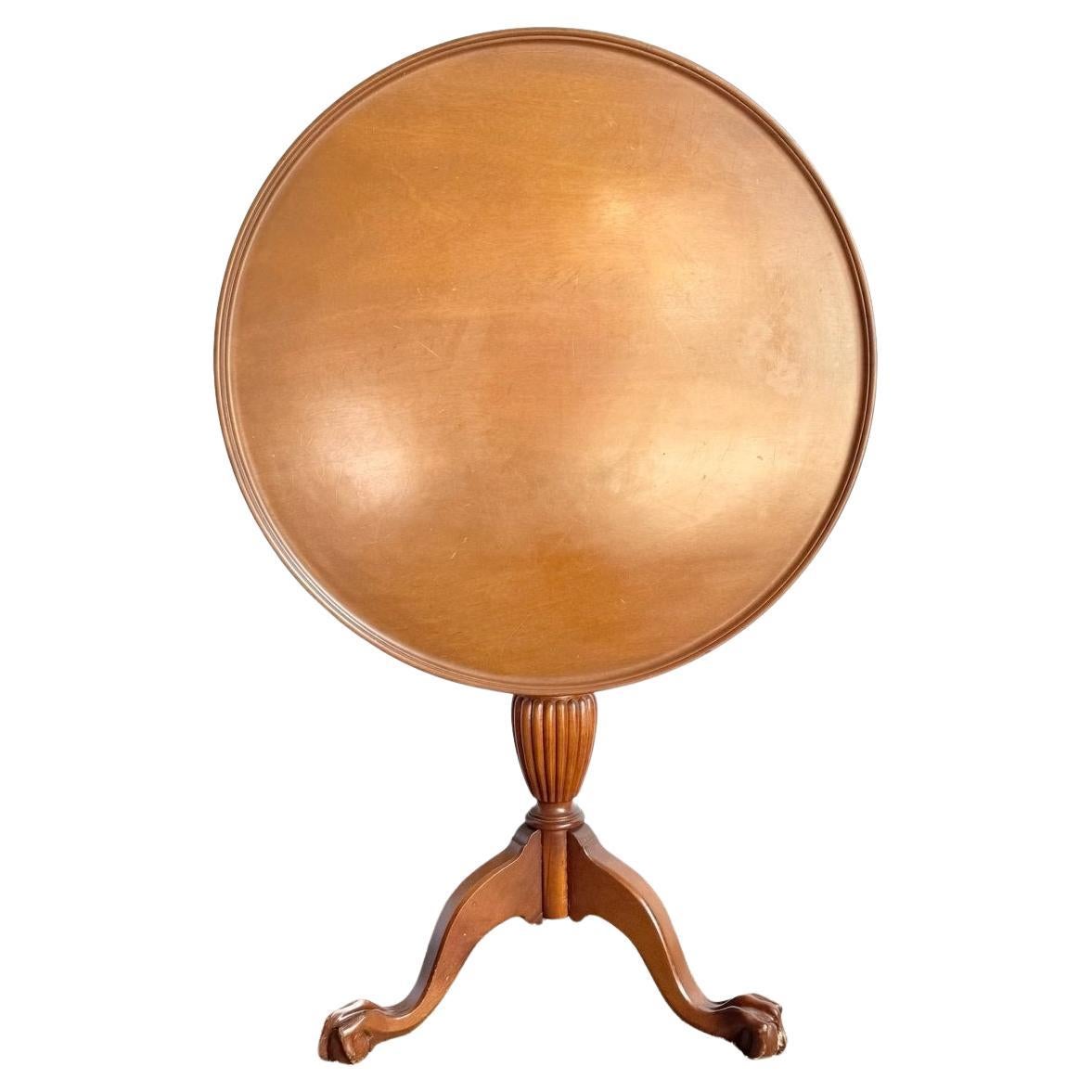 Antico tavolo occasionale in legno Coloni con piano inclinabile