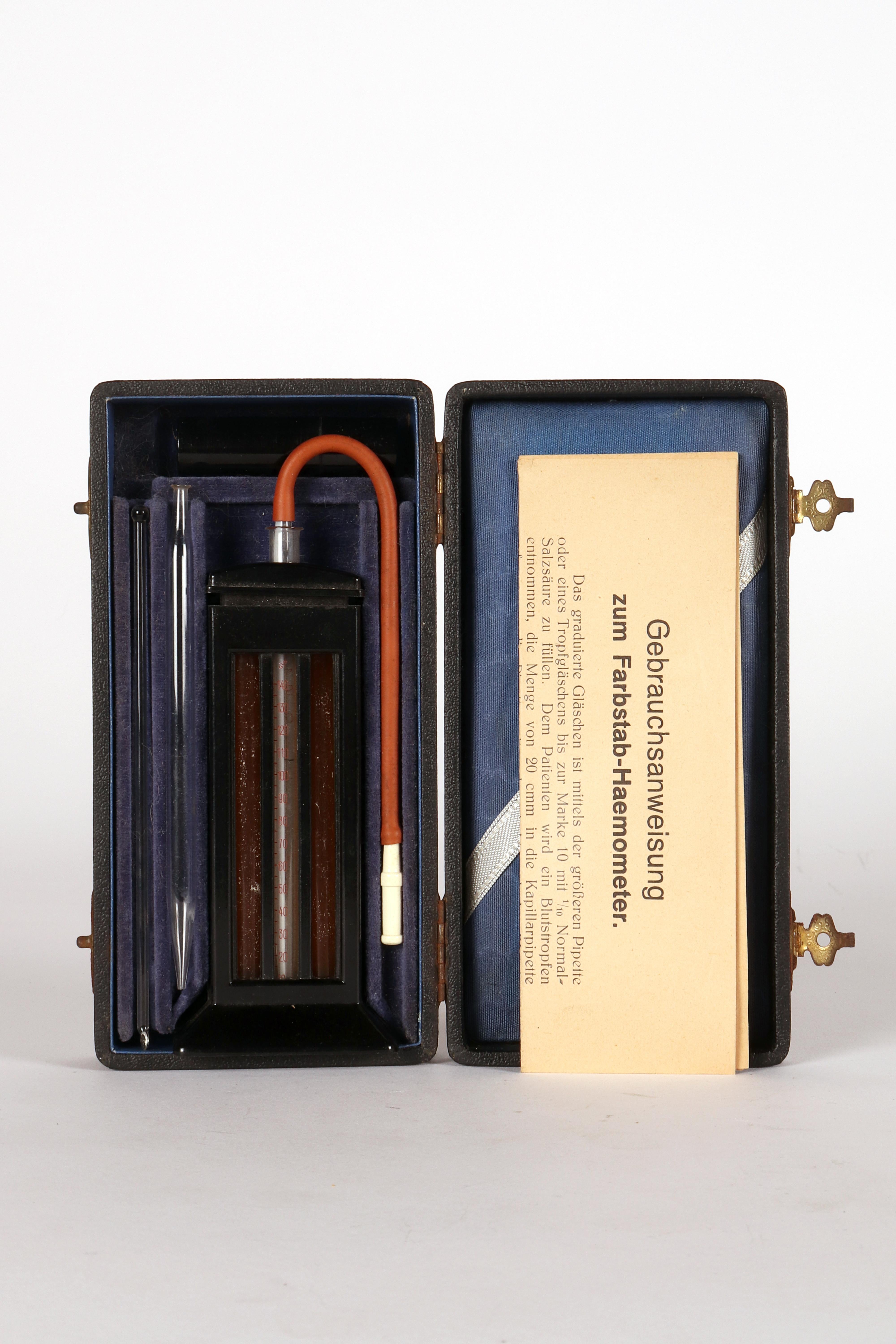 Antico emometro a bastoncino colorato in bachelite, Germania, 1930. in vendita 3