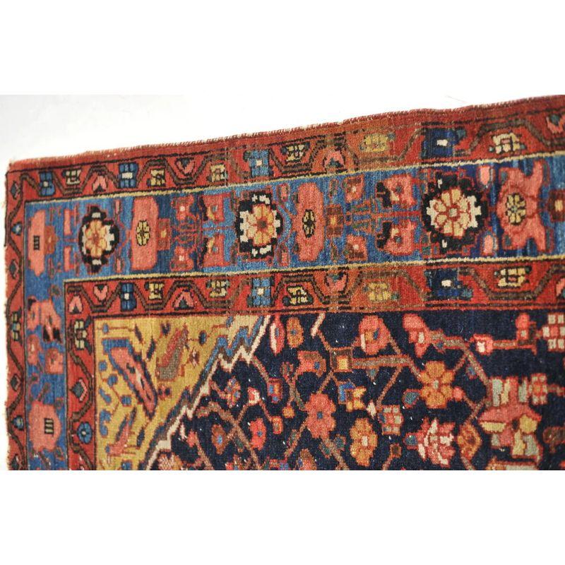 Antique Colorful and Story-Filled Tree of Life Rug with Hunting Scene For Sale 6