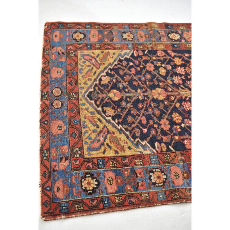 Early 20th Century Antique Colorful and Story-Filled Tree of Life Rug with Hunting Scene For Sale