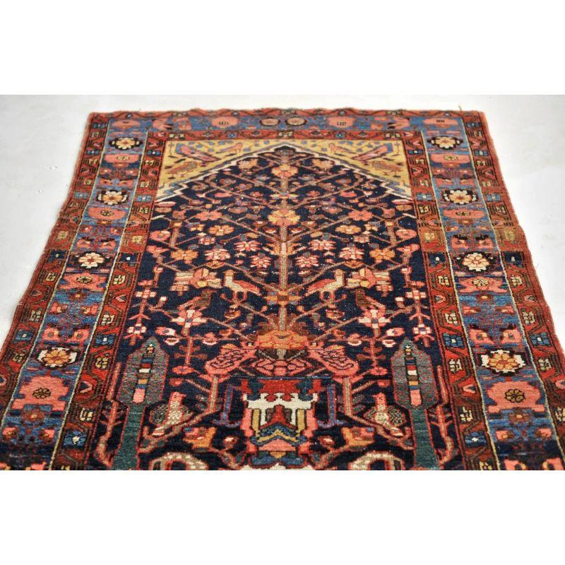 Antique Colorful and Story-Filled Tree of Life Rug with Hunting Scene For Sale 2