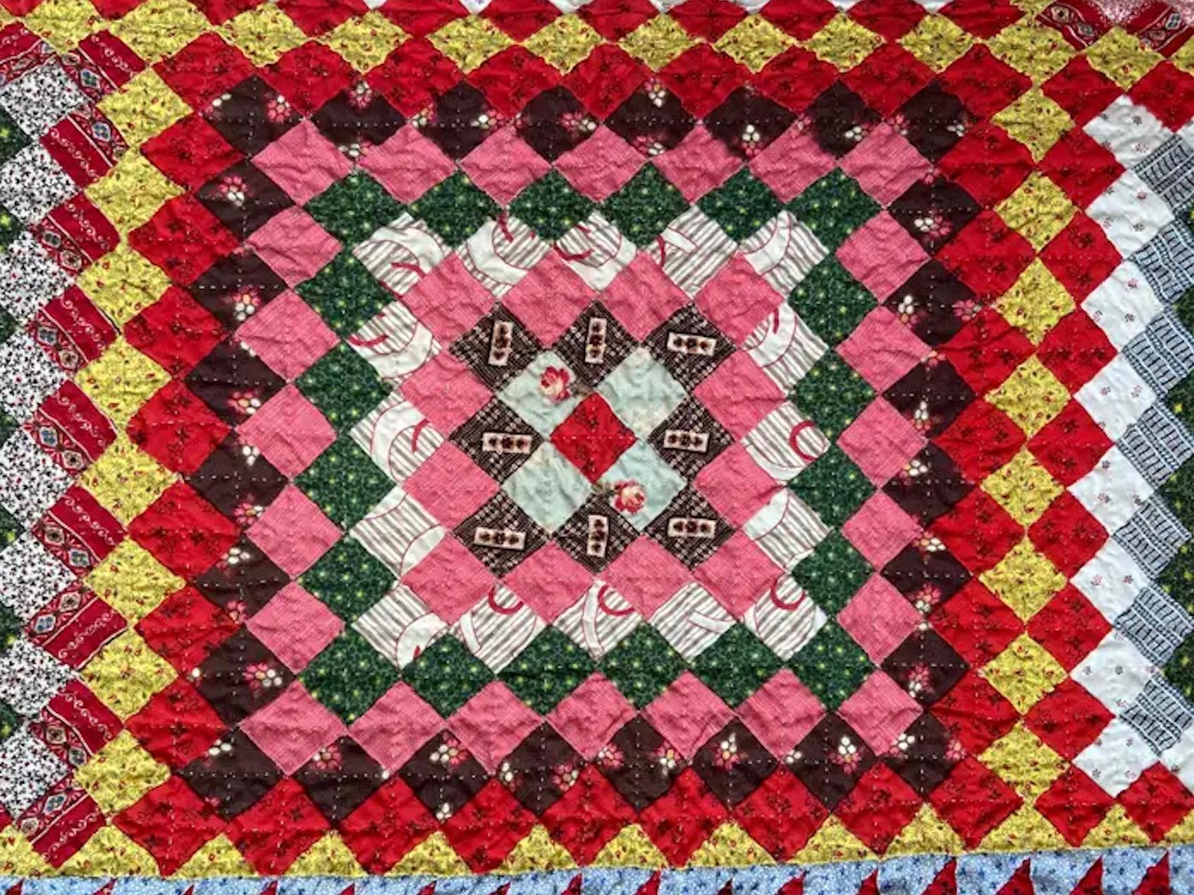 colorful patchwork quilt