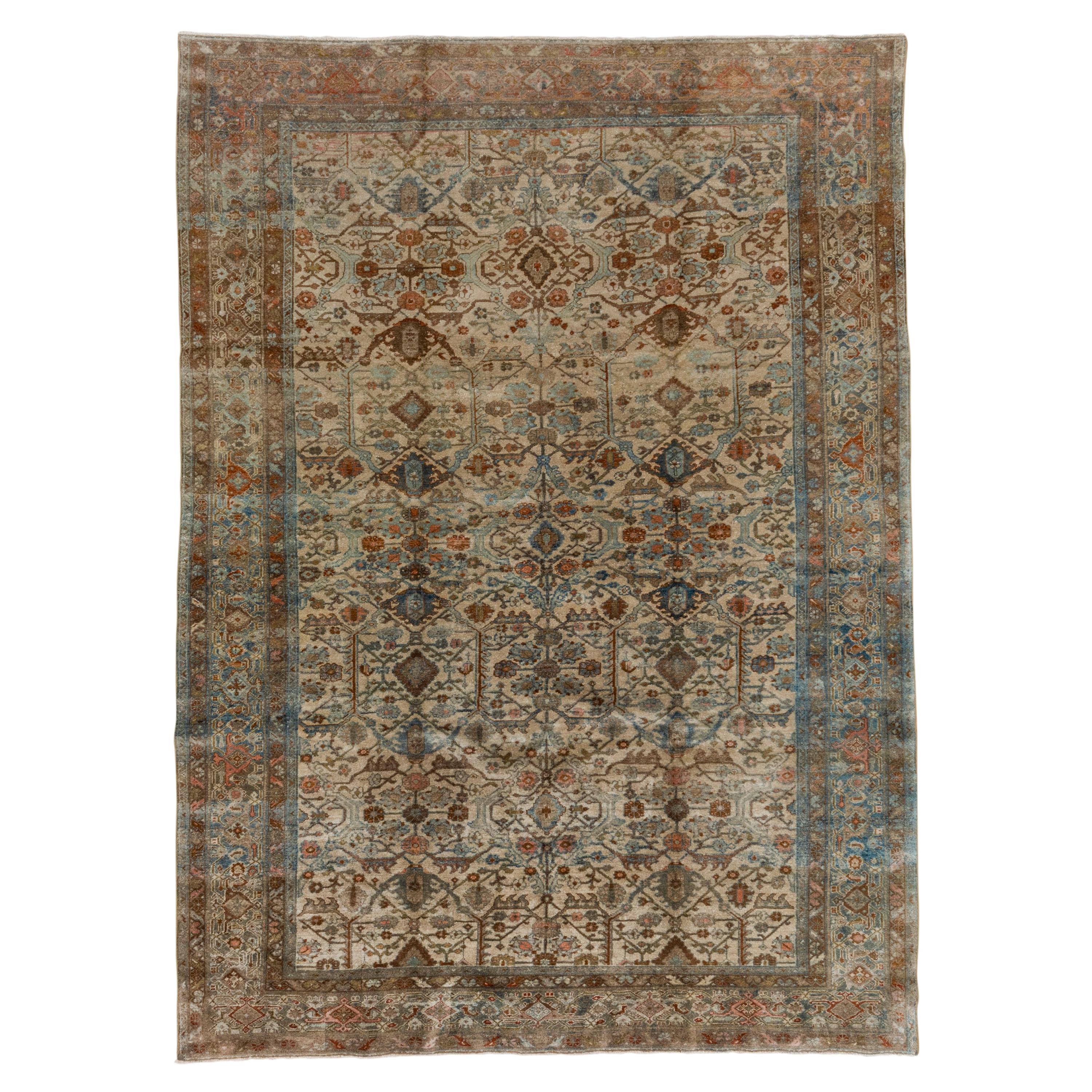 Antique Colorful Persian Malayer Carpet, circa 1930s For Sale
