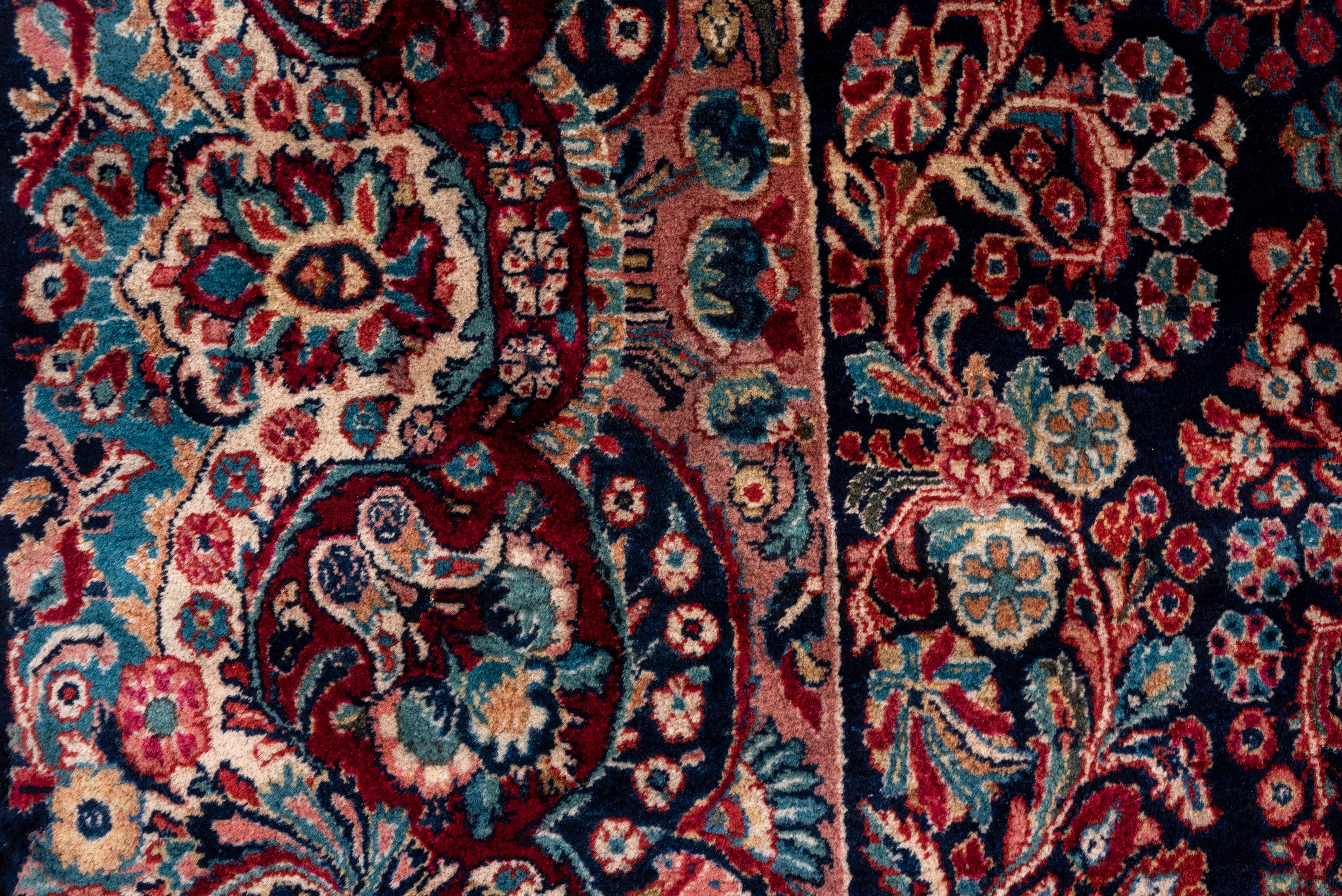 Mid-20th Century Antique Colorful Persian Sarouk Carpet, All-Over Field, circa 1940s For Sale