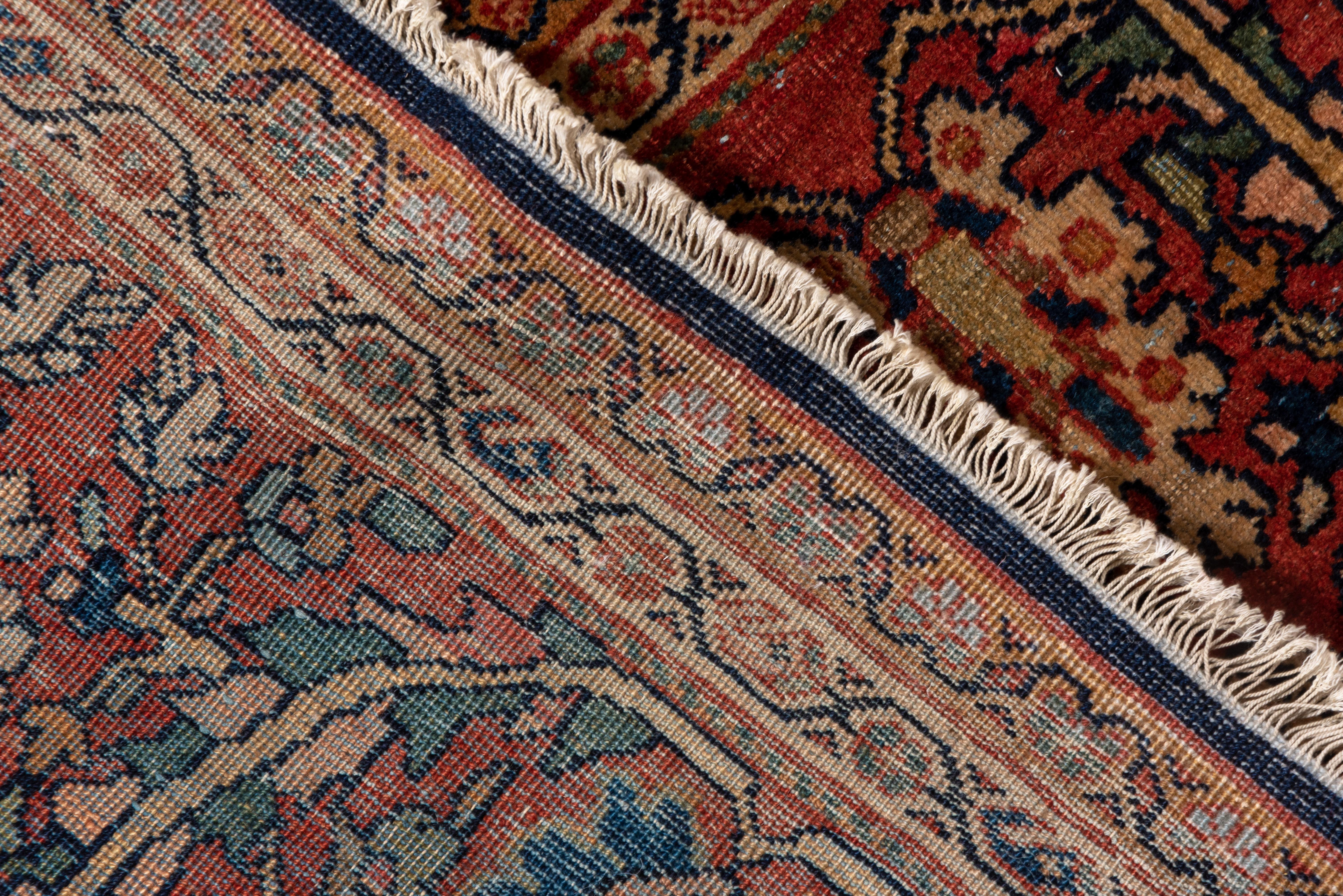 Antique Colorful Persian Sarouk Farahan Carpet, Colorful Palette 1