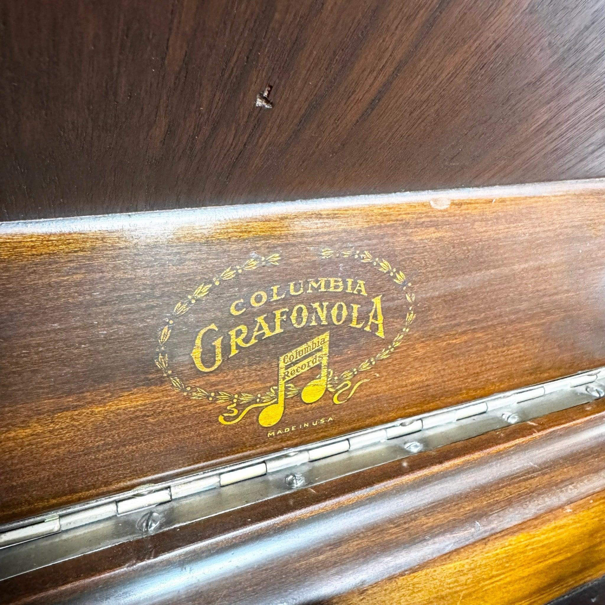Antique Columbia Grafonola Phonograph Turn Table For Sale 4
