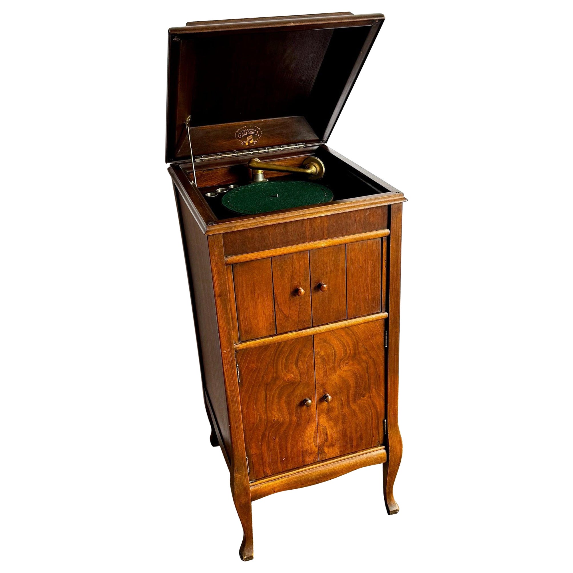 Antique Columbia Grafonola Phonograph Turn Table For Sale
