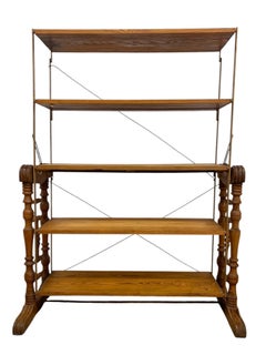 Antique Combination Table Co Folding Convertible Table Bookcase Patented 1893.