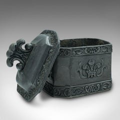 Antiguo Guarda Tabaco Conmemorativo, Inglés, Plomo, Decoración, Caja de rapé, Regencia