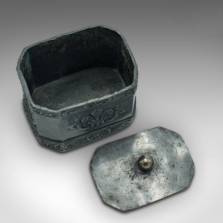 lead tobacco box Antique Commemorative Tobacco Keeper, English, Lead, Decor, Snuff Box,  Regency For Sale at 1stDibs